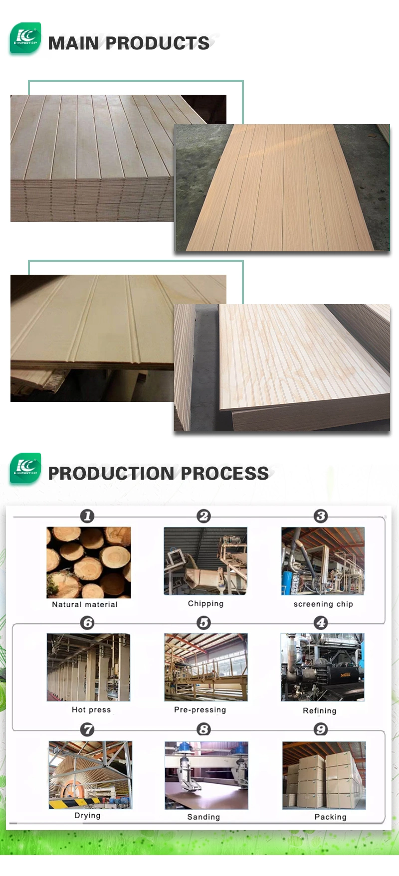 Chinese Products Pine Veneer Slot Plywood