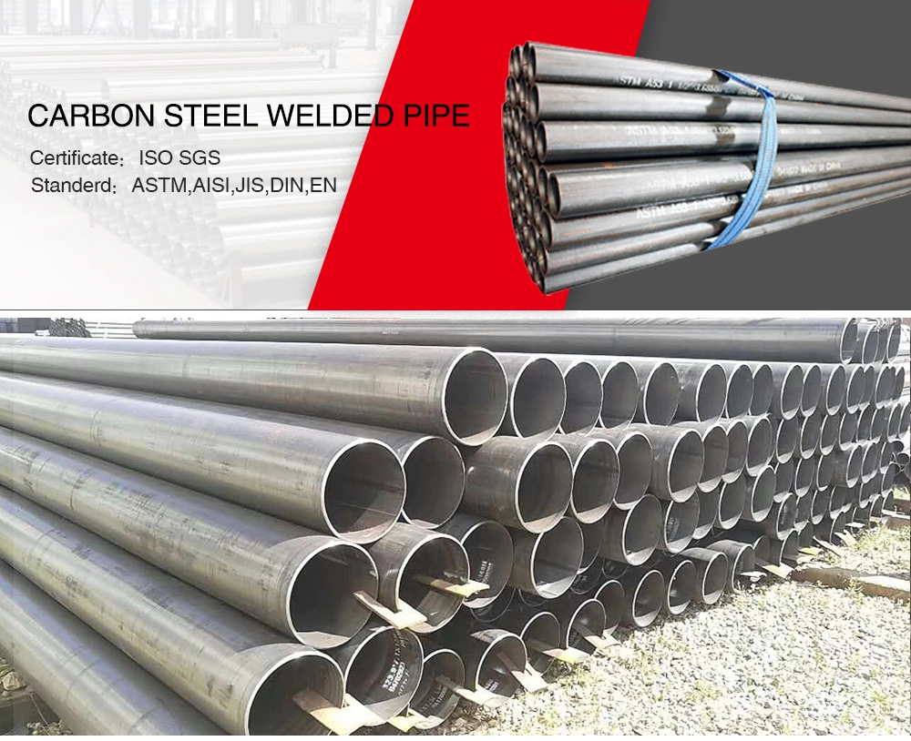 Straight Seam ERW Steel Tube Diameter 32mm Round Tube ERW Welded Steel Tube and Pipe