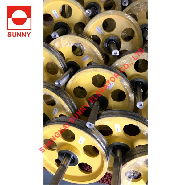 Elevator Iron Pulley or Nylon Pulley for Traction System