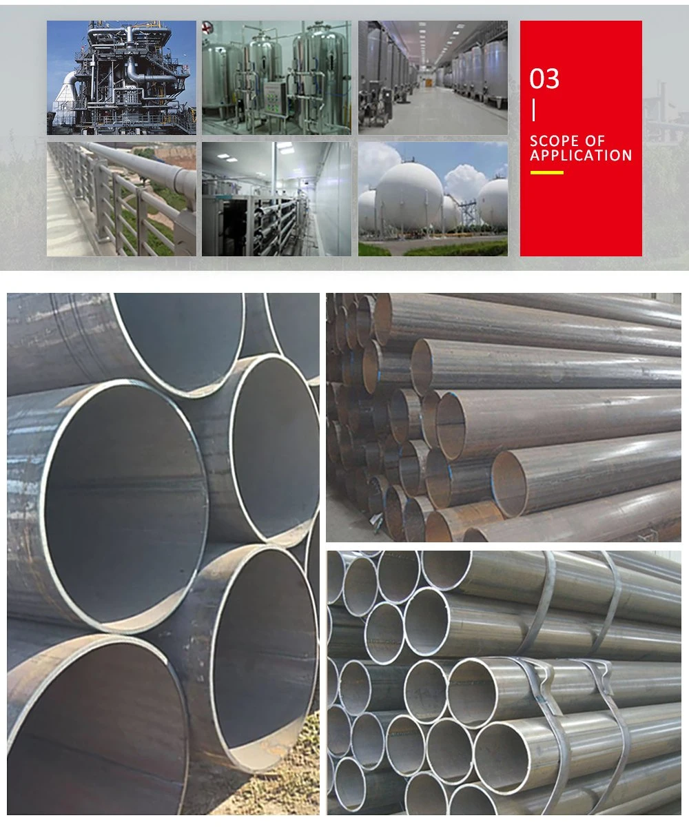 Straight Seam ERW Steel Tube Diameter 32mm Round Tube ERW Welded Steel Tube and Pipe