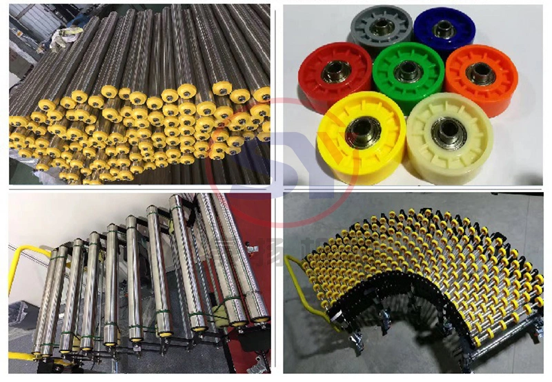 Flexible Telescopic Wheel Roller Conveyor with Nylon Plastic Skate Wheels