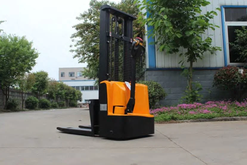 Full Electric Powered Pallet Stacker Walkie Type Motor Forklift