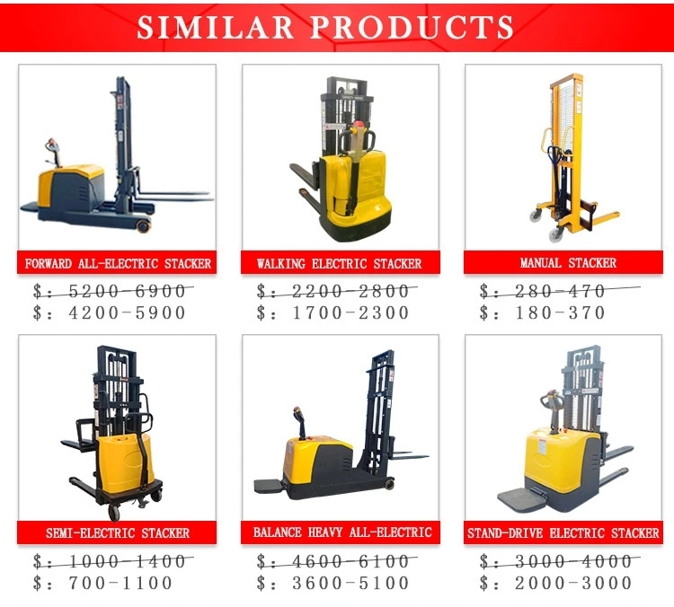 Forklift Stacker Warehouse Material Handling Rack Stacking Forklift Electric Reach Truck Stacker