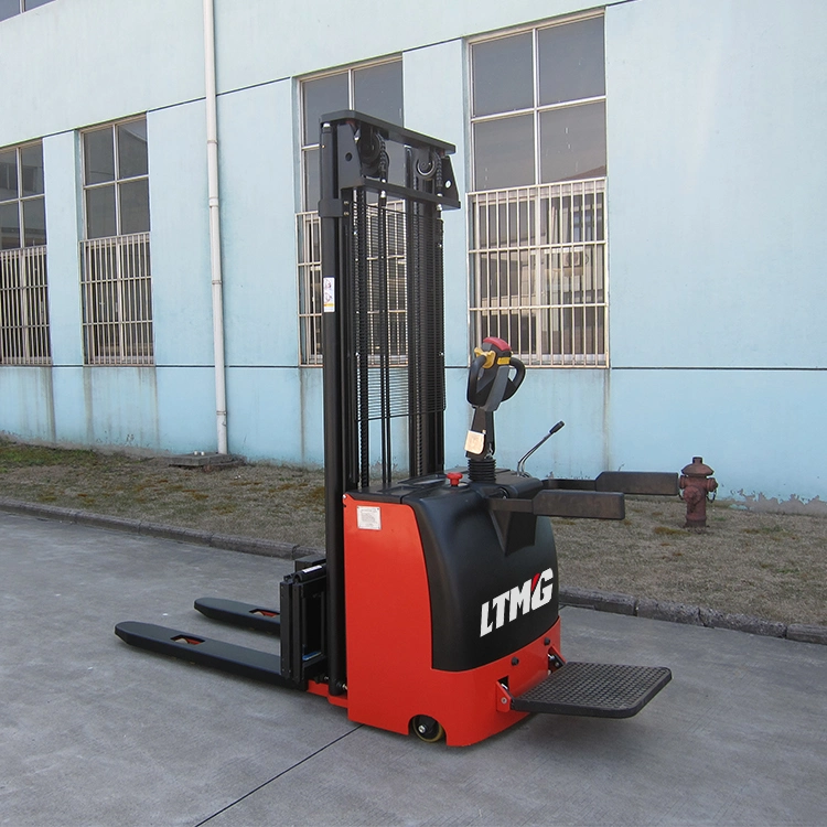 Ltmg 1.5 Ton Electric Forklift 1.5t Stand-on Type Electric Pallet Stacker