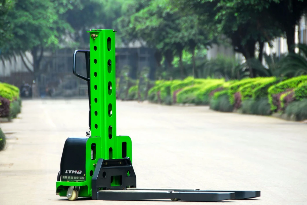 China Mini Electric Stacker 500kg Walkie Electric Stacker for Warehouse Use