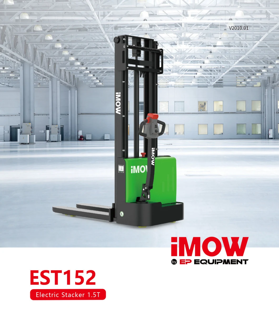 Best Full Electric Forklift 1ton 1.5ton Pallet Stacker Electric Stacker