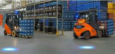 10W Blue Spot Point Safety Light Forklift Approaching Warning Light