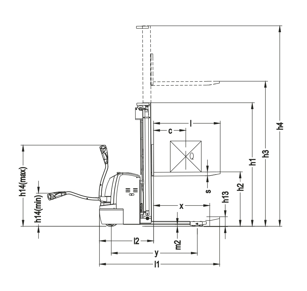 Walkie Type Electric Stacker (AC) with Ce