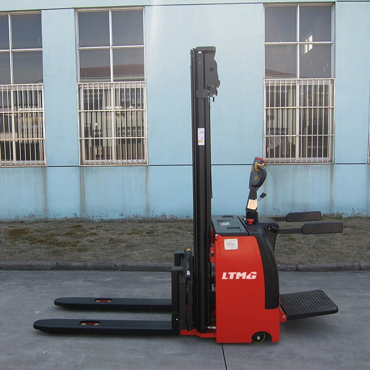 Ltmg 1.5 Ton Electric Forklift 1.5t Stand-on Type Electric Pallet Stacker