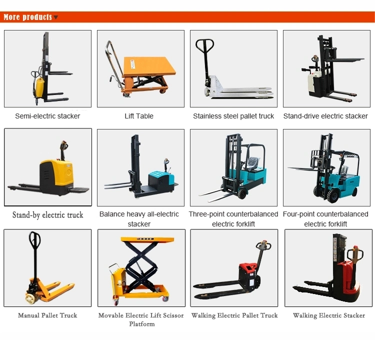 2000kg Powered Walkie Forklift Full Electric Pedestrian Pallet Stacker