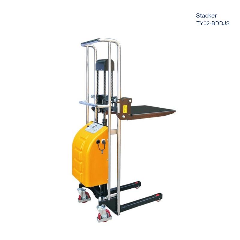 Hydraulic Electric Powered Pallet Stacker Fork Lifter Platform