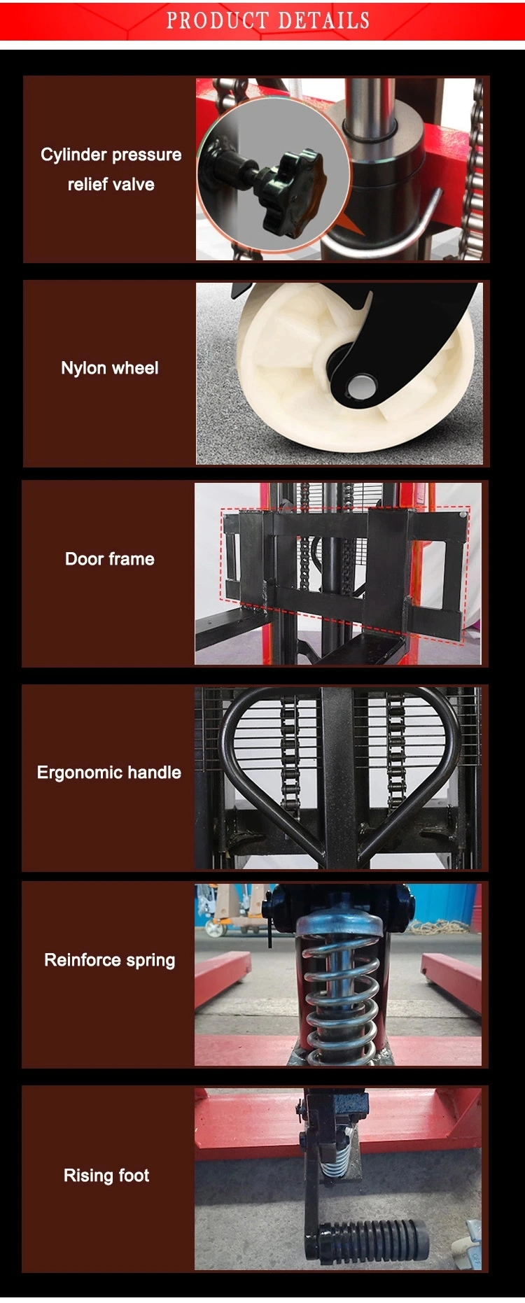 Forklift Stacker Warehouse Material Handling Rack Stacking Forklift Electric Reach Truck Stacker