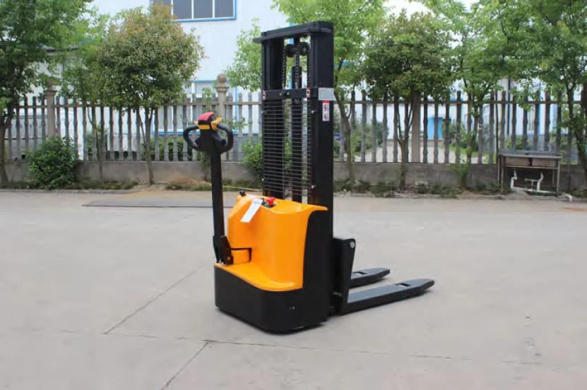 Full Electric Powered Pallet Stacker Walkie Type Motor Forklift