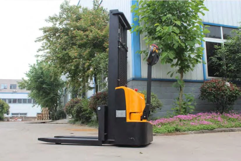 Full Electric Powered Pallet Stacker Walkie Type Motor Forklift