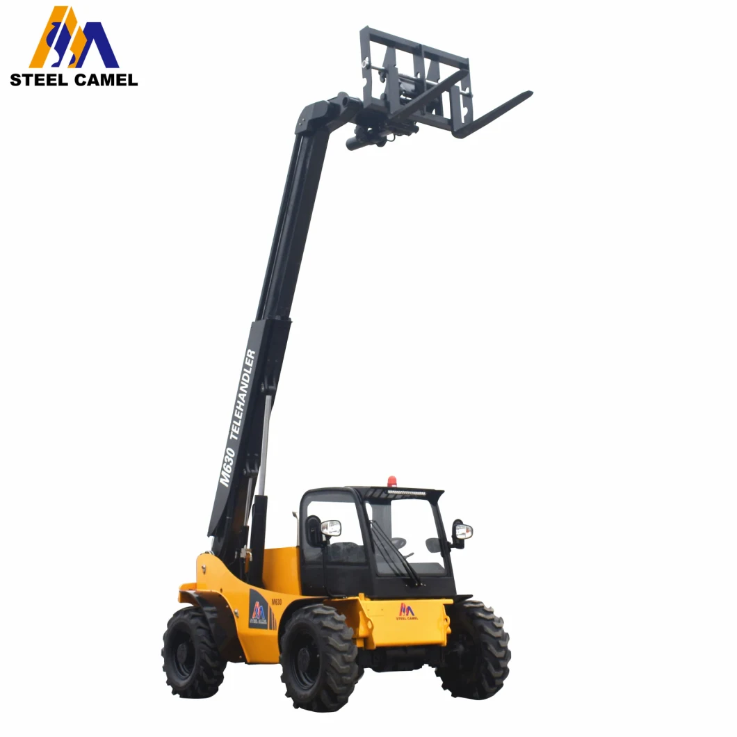 CE Palleft Fork Lifter Material Handling Forklift Equipment 3 Ton M630-60 Mini 4X4 Telescopic Forklift