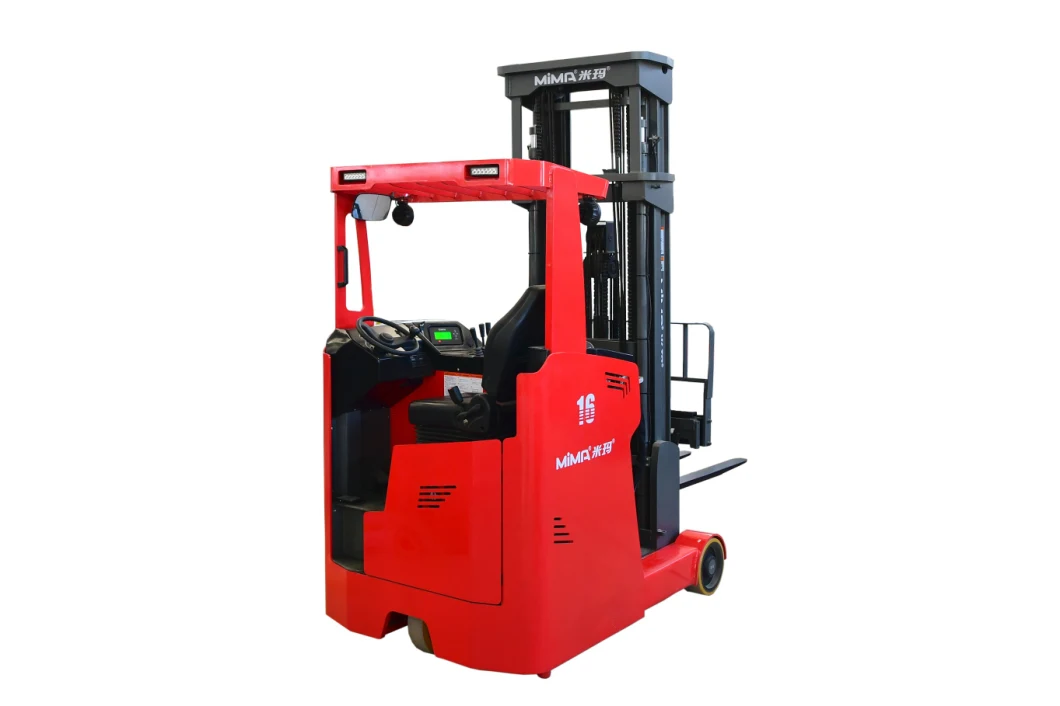 Mima Sit on Type 1.6ton 2ton Full Electric Reach Forklift with Li Ion Battery