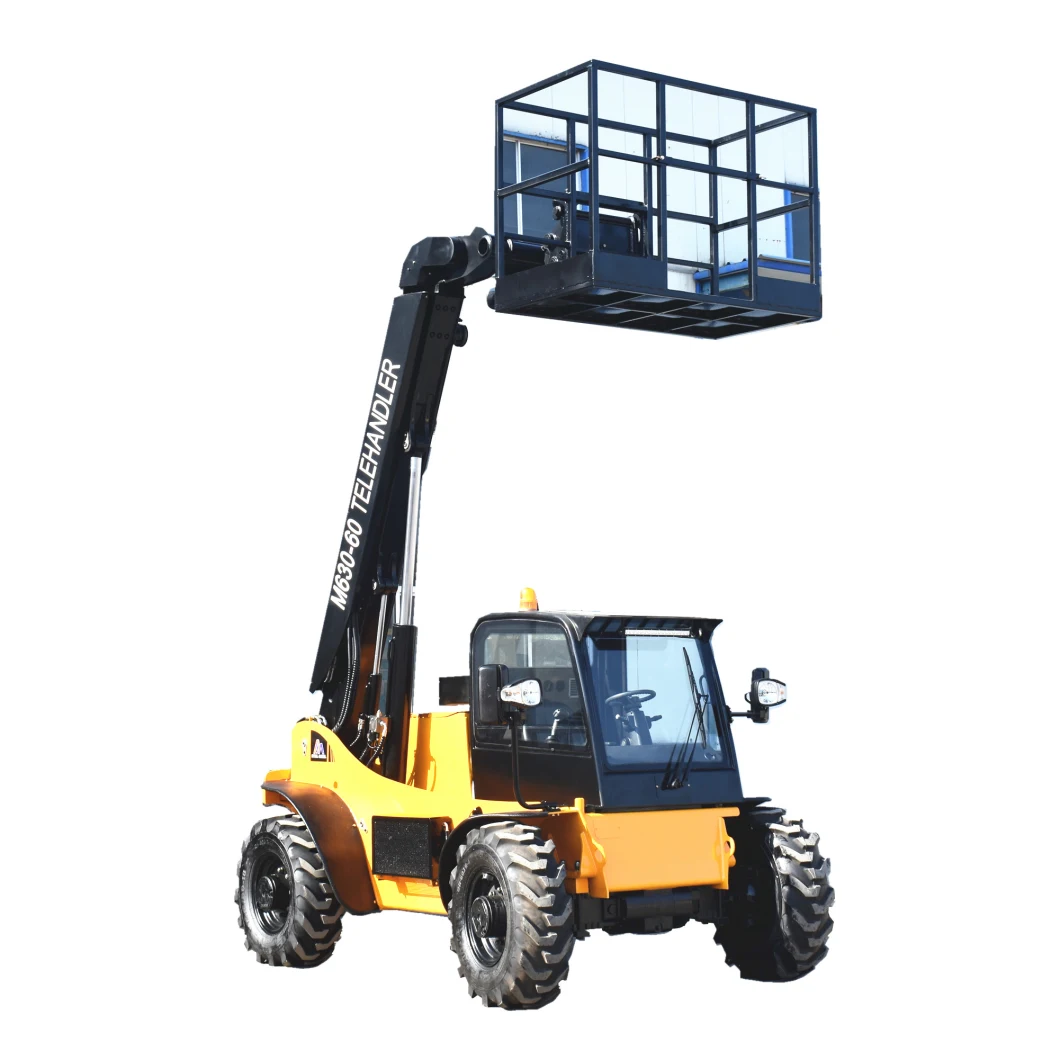 CE Palleft Fork Lifter Material Handling Forklift Equipment 3 Ton M630-60 Mini 4X4 Telescopic Forklift