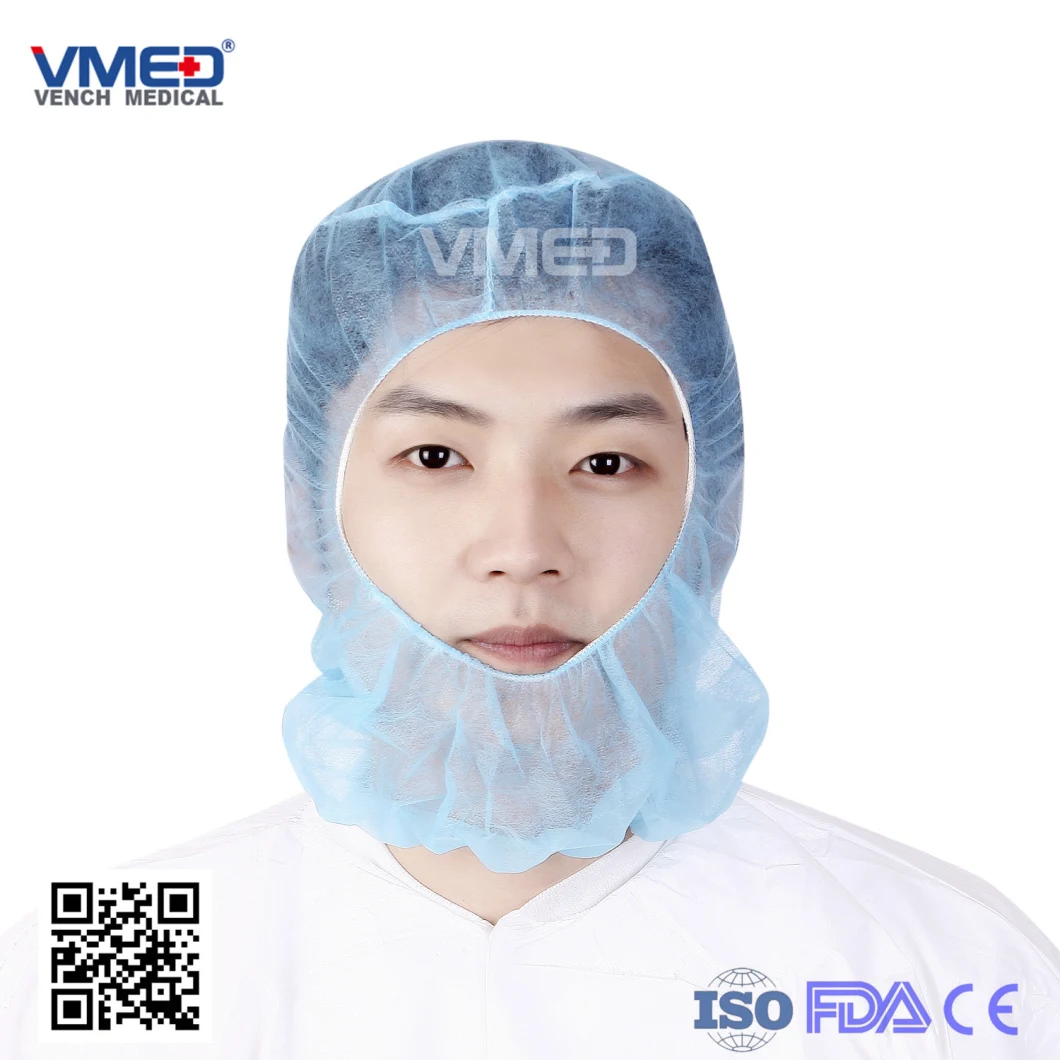 Disposable Nonwoven PP Hood Cover Protective Accessories PPE Products