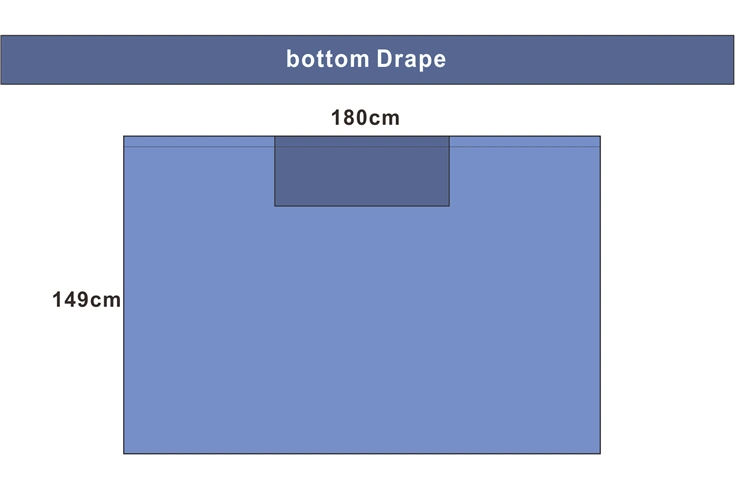 Hospital Nonwoven Material Absorbent Medical Surgical General Drape Pack with Fenestration