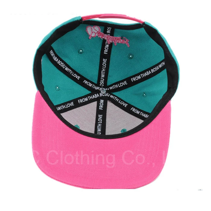 Cool Plain Custom Embroidery Customize Snapback Hats Flat Bill Hip Hop Cap Plain Snapback Hats