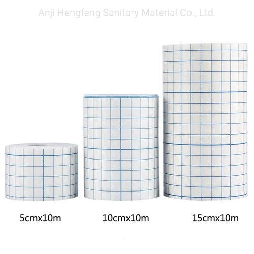 Waterproof Transparent Adhesive Wound Dressing Medical Fixation Tape Bandage Nonwoven Roll Tape