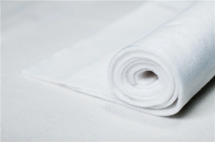 White Plain Waterproof Nonwoven Geotextile Fabric