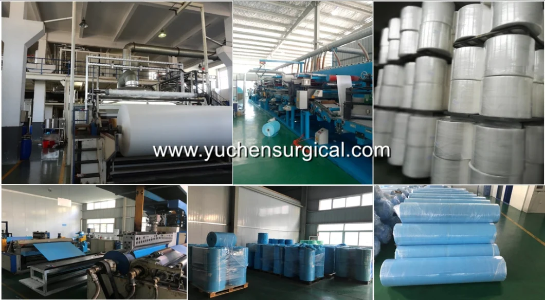 Isolation Gown PE Film Laminated/Coated with Nonwoven, Waterproof, Anti-Penetration