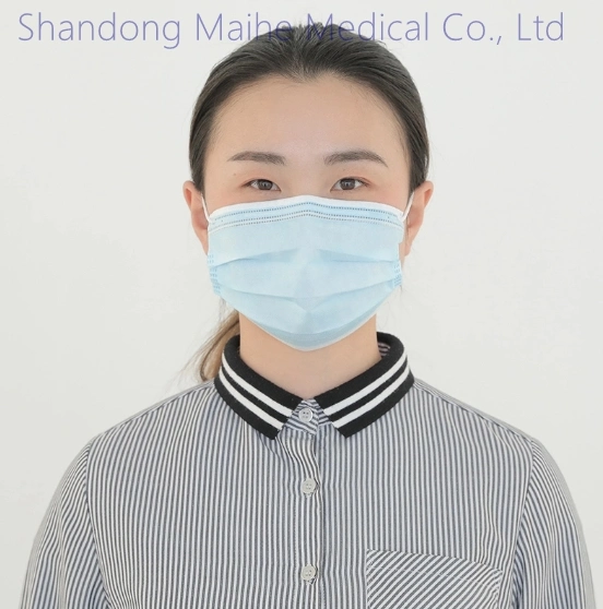 3ply Mask Nonwoven Mask Disposable Mask Adult Distributor Face Shield Face Mask with Earloop Certification Factory