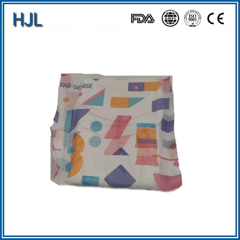 High Absorbent Cotton Lady Sanitary Napkin with PE Nonwoven Cover