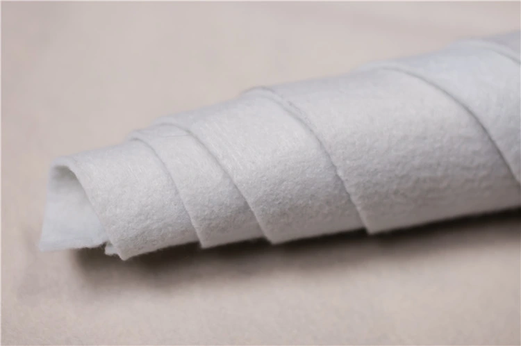 White Plain Waterproof Nonwoven Geotextile Fabric