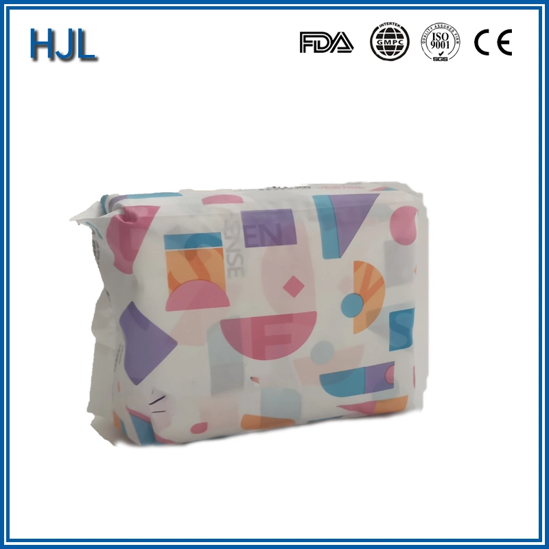 High Absorbent Cotton Lady Sanitary Napkin with PE Nonwoven Cover