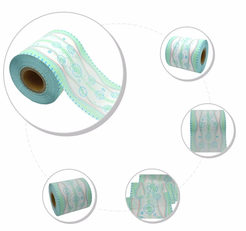 100% Polypropylene Spun-Bonded Hydrophllic Nonwoven Fabric Roll for Hygiene Use for Making Baby/Adult Diapers