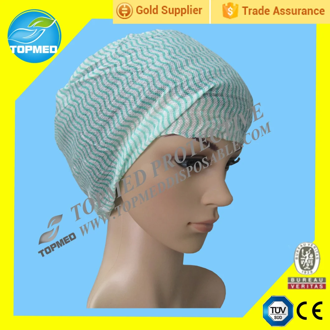 Nonwoven Spunlace Head Cover, Spunlace Doctor Head Cover for Muslem