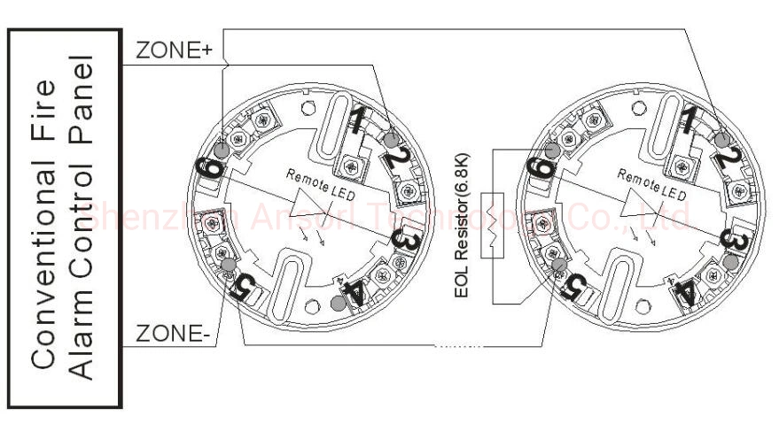 Factory Cheap Price Smoke Detector No Nc Contacts