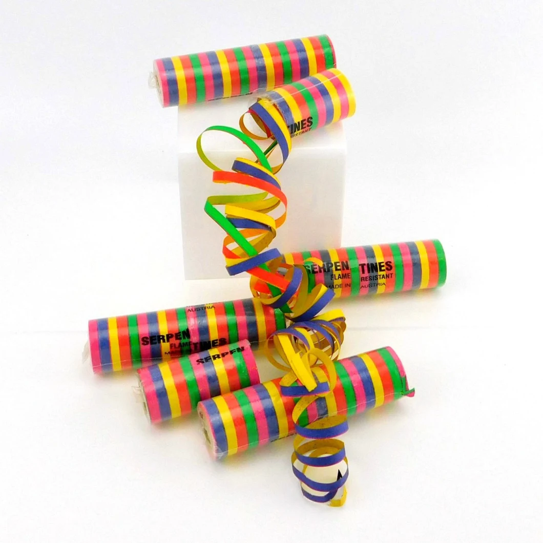 Wholesales Cheap Colored Party Paper Serpentine Streamer