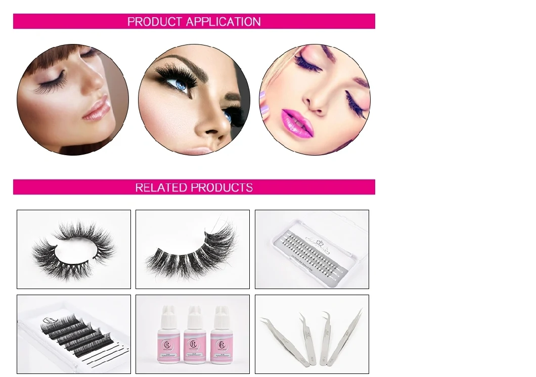 Hot Style Siberian 25mm 5D Mink False Eye Lashes Extension Custom Halloween Christmas Packaging