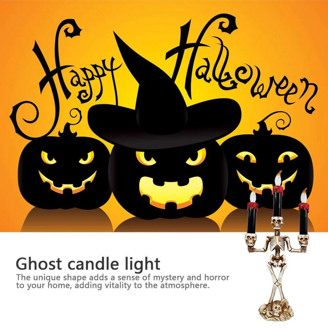 Halloween Candelabra Halloween Skeleton Candle Holder Light