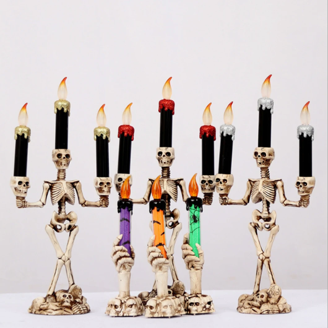 Halloween Candelabra Halloween Skeleton Candle Holder Light