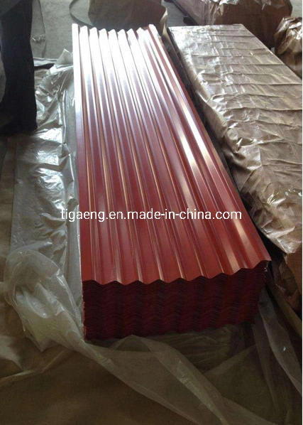 ISO Certification Blue Color Curved Corrugated Colored Galvanized Roofing Sheet