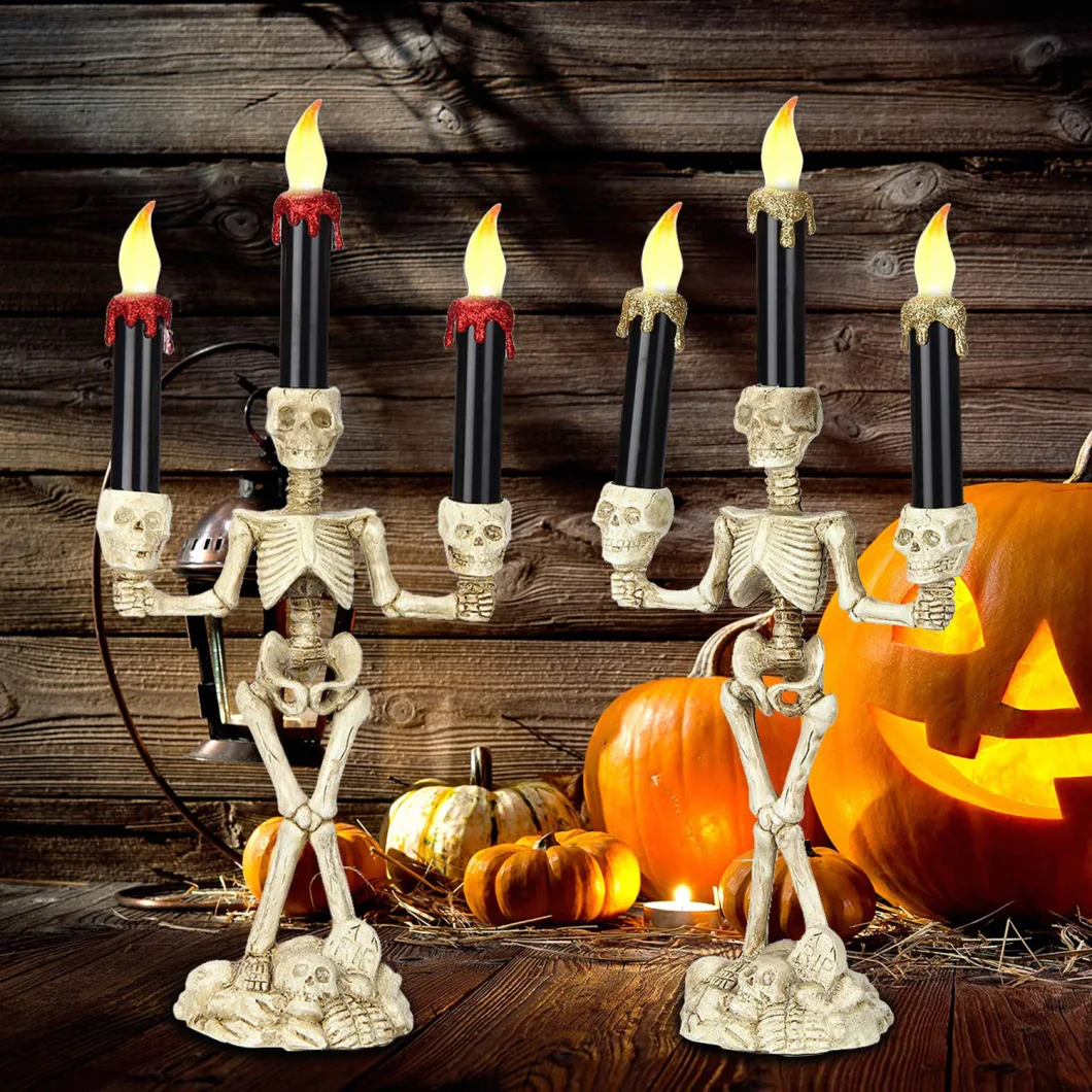 Halloween Candelabra Halloween Skeleton Candle Holder Light