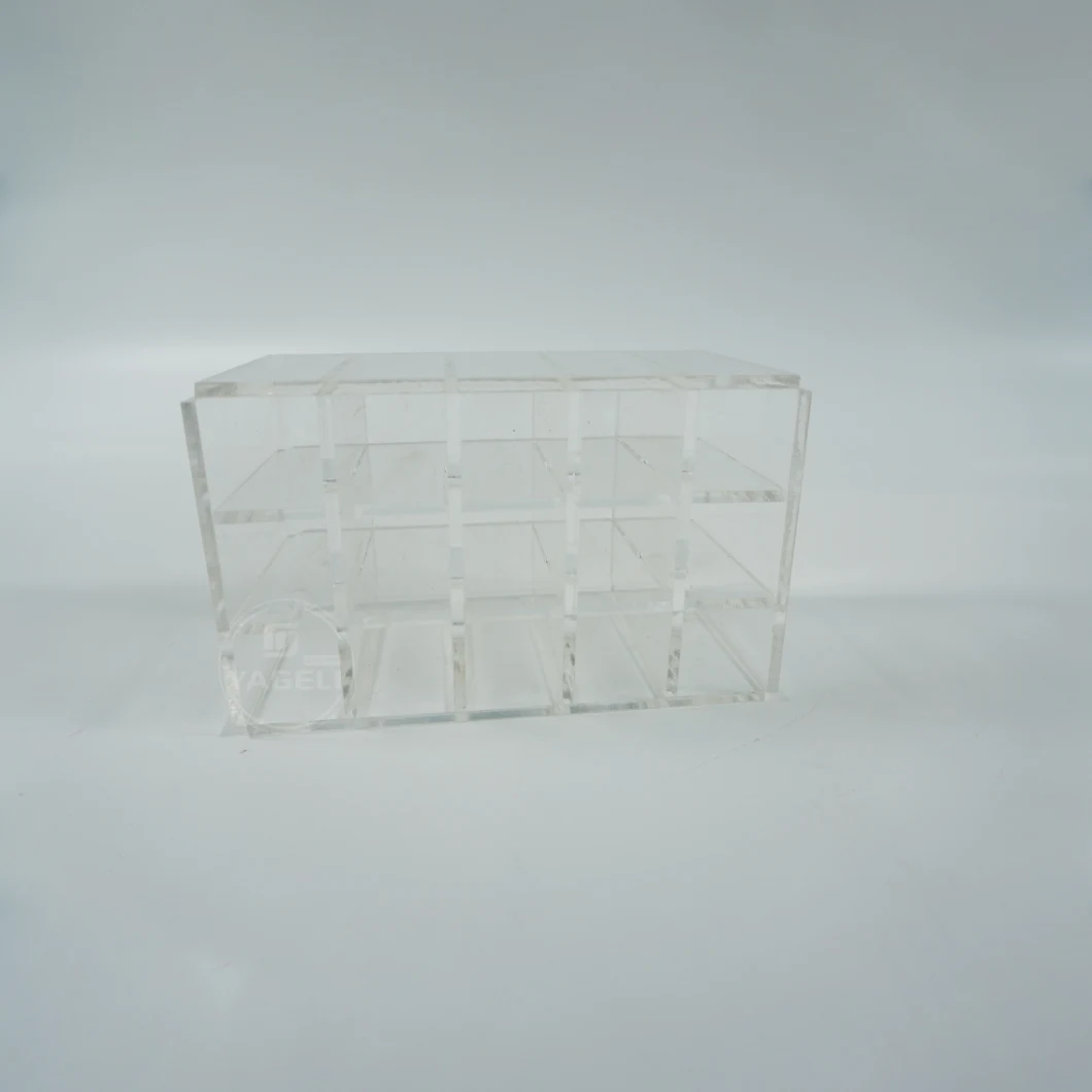 Wholesale Clear Acrylic 15 Slots Makeup Lipstick Holder Lipstick Organizer