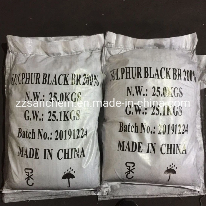 Sulphur Black 200% for Cotton, Vinylon Cotton Fabric Dyeing, Viscose Dyeing