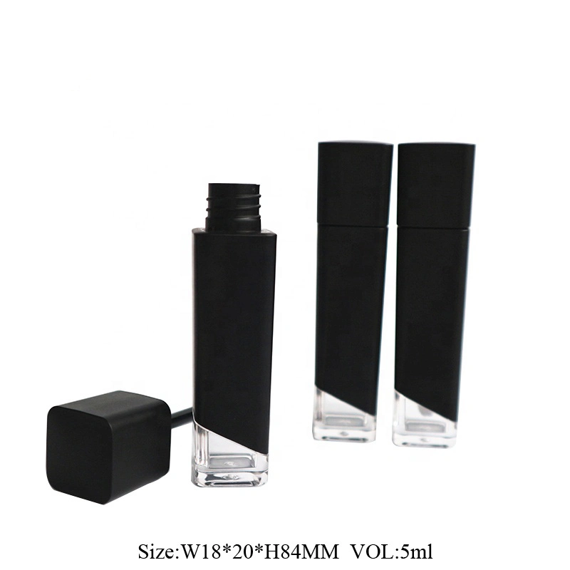 5ml Black Empty Reusable DIY Lip Gloss Balm Tube Bottle Vials Container for Make up Glaze Lipstick