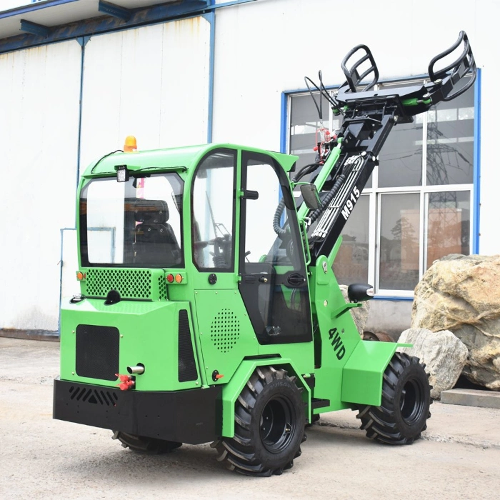 1.5 Ton Telescopic Boom Wheel Loader with Skid Steer Loader Hydraulic Hedge Trimmer