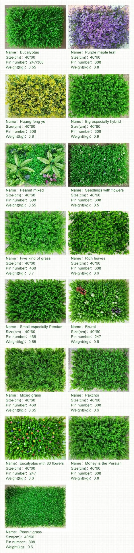 Grass Wall Panel Artificial Boxwood Panels Hedge UV Protected Greenery Wall for Garden Fence Backyard Home