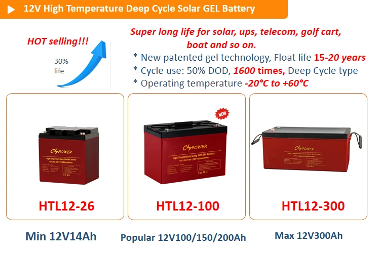 Cspower 6 200ah Gel-Deep-Cycle-Battery Golf-Cart-Battery for Crown Cleaning Machine