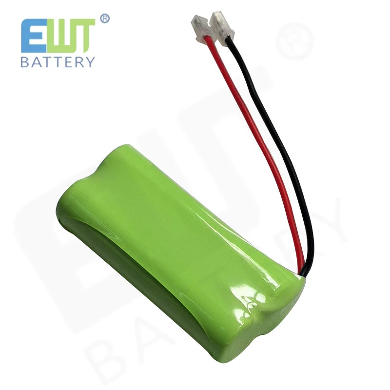 Reachergeable NiMH Battery Pack 600mAh 2.4V for Cordless Phone Battery