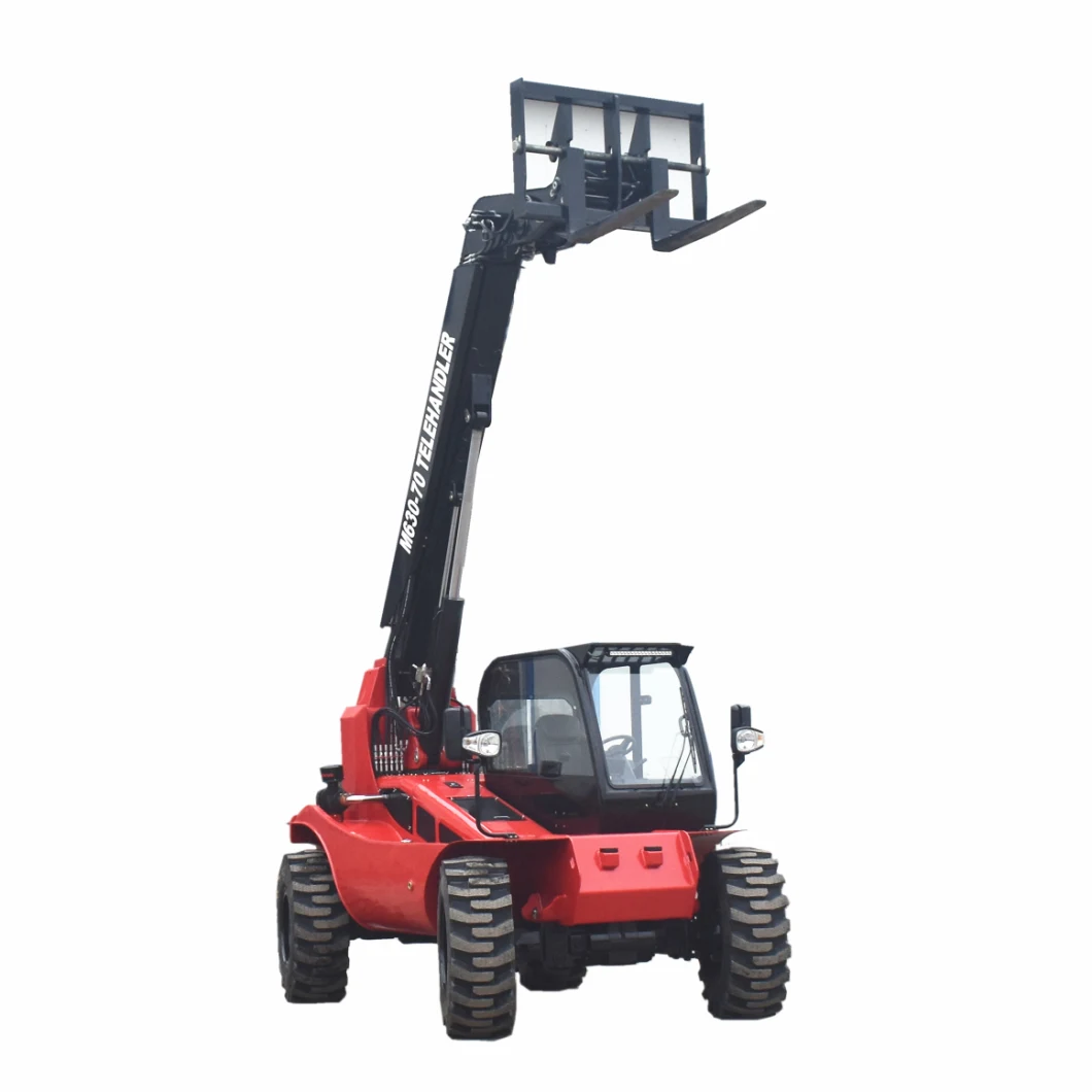 Chinese 4 Wheel Drive All Terrain Hedge Trimmer Telehandler M630-70 Telescopic Forklift Handler