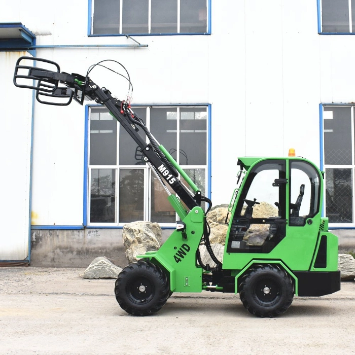 1.5 Ton Telescopic Boom Wheel Loader with Skid Steer Loader Hydraulic Hedge Trimmer