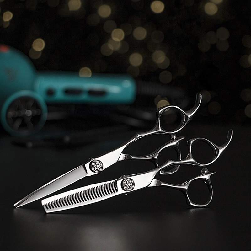 Big Discount Set Japanese 440c Shears Hair Barber Shears Scissors Cutting Thinning Set